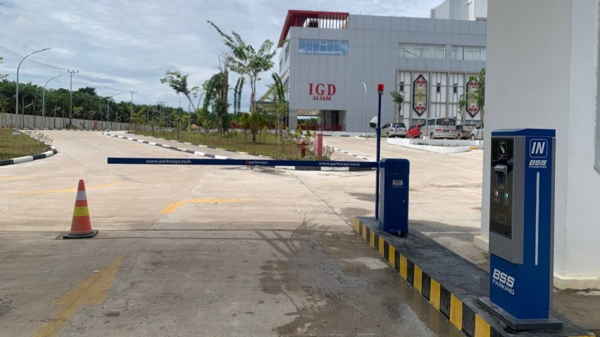 Pemasangan Parkways Ticketing System di RSUD Hanau, Kalimantan Tengah