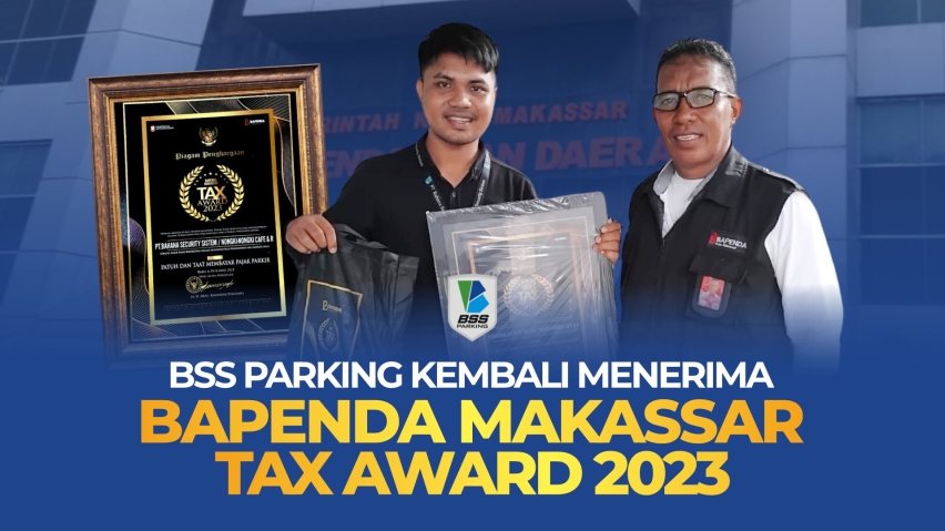 BSS Parking Kembali Menerima Bapenda Makassar Tax Award 2023